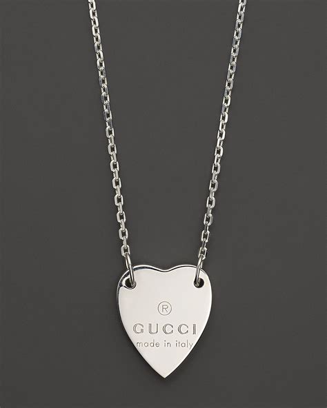 gucci engraved heart trademark ring|trademark necklace with heart pendant.